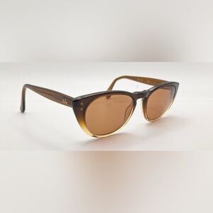 Ale 604-1 Brown Translucent Oval Sunglasses Frames Only